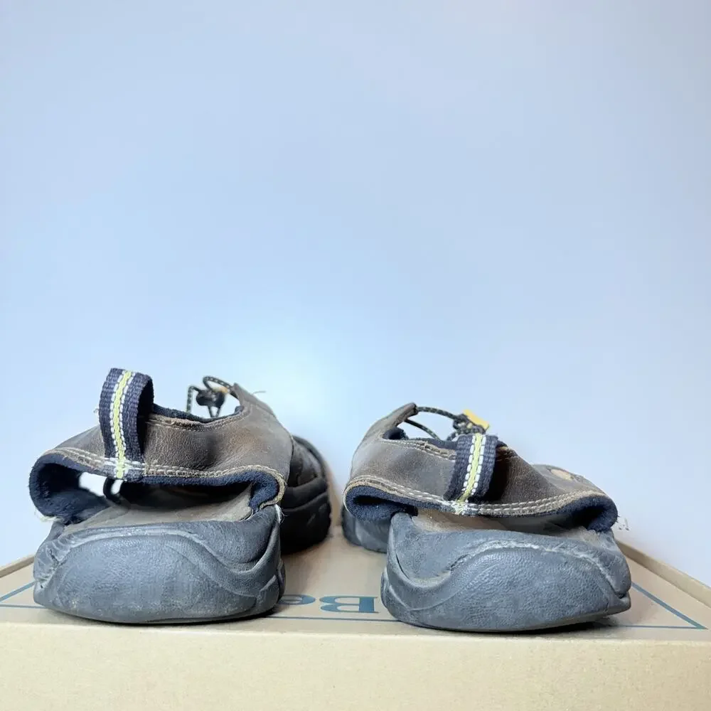 KEEN Newport Mens 13 Brown Leather Hiking Sandals Closed Toe Water Trail Shoes